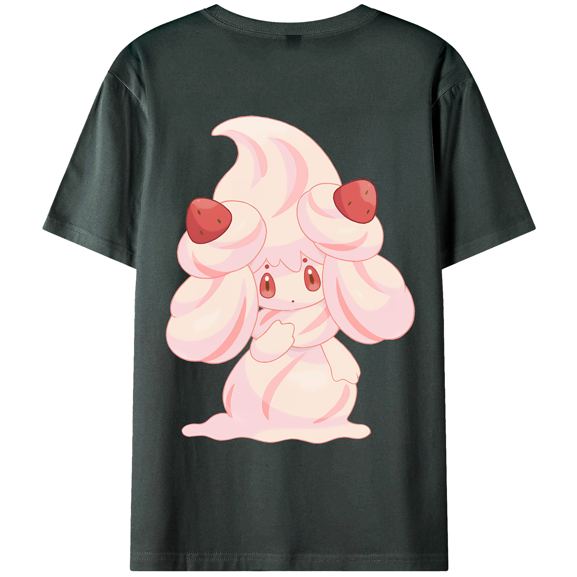 （画像用） ポケットモンスター Pokémon 綿100％ メンズ半袖Tシャツ（バックプリント） 通気性